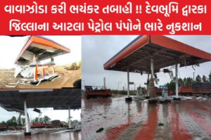 Heavy damage to so many petrol pumps in Dwarka district
